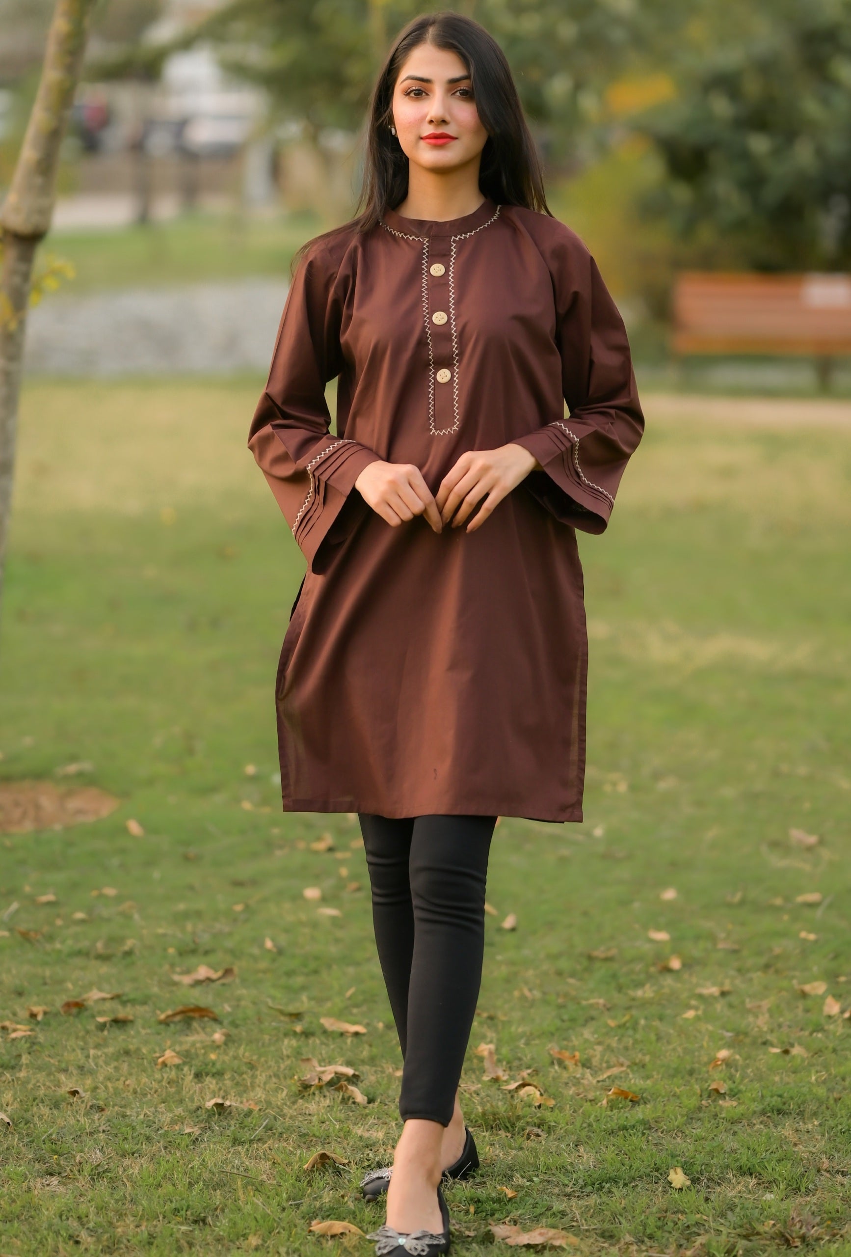 Dark Brown Kurti