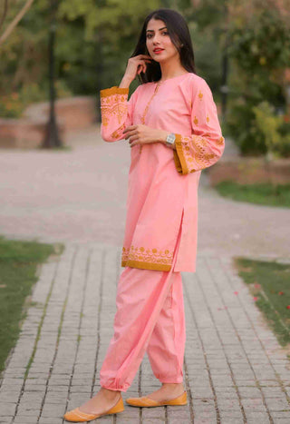 Blush Pink Embroidered 2pc