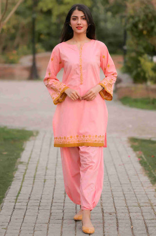 Blush Pink Embroidered 2pc