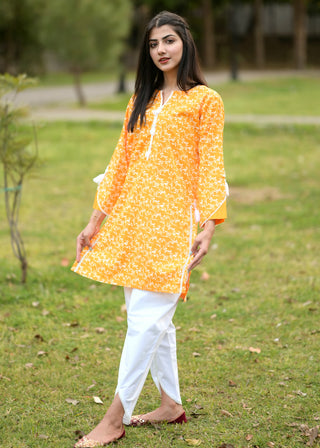 Summery Orange Kurti