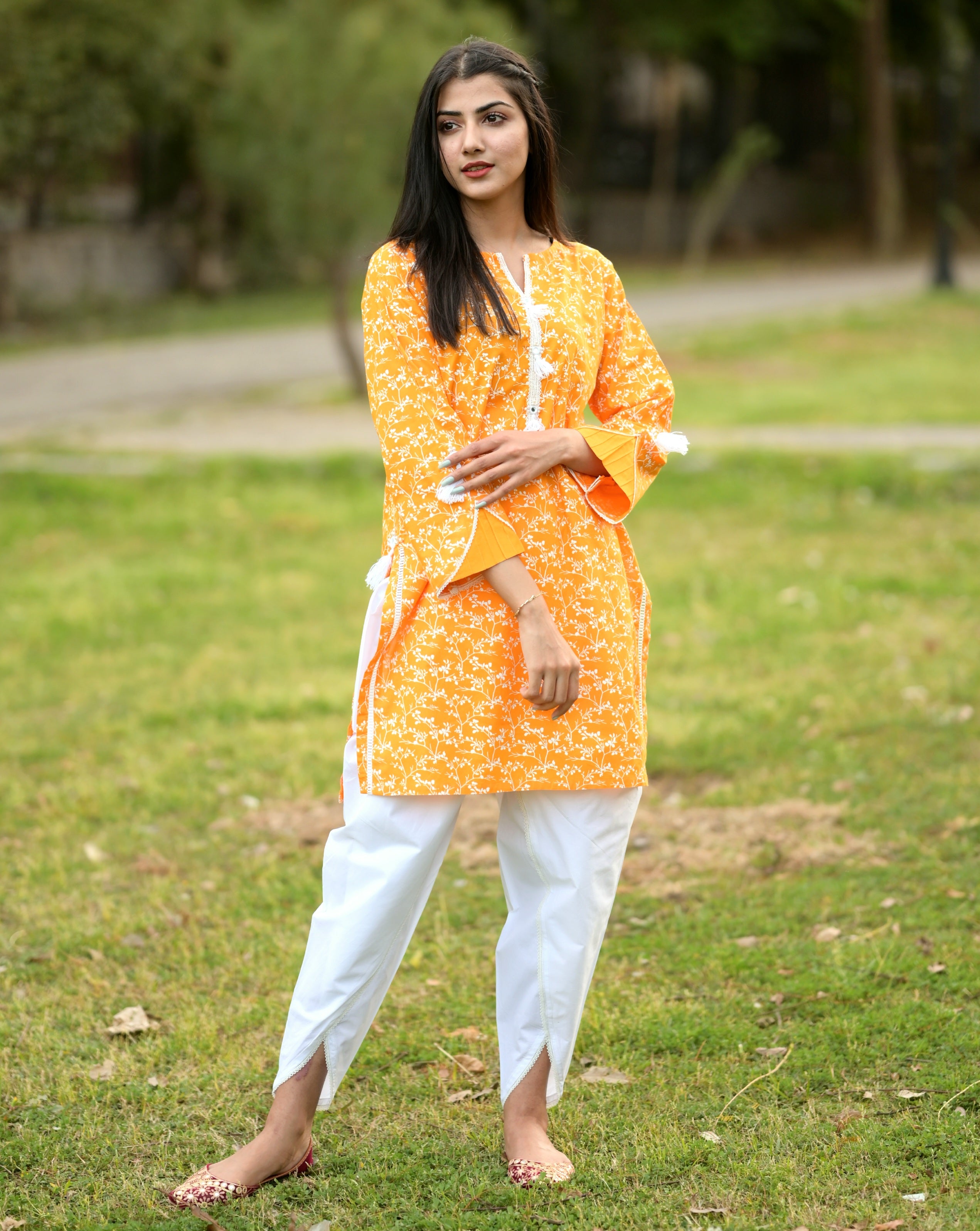 Summery Orange Kurti