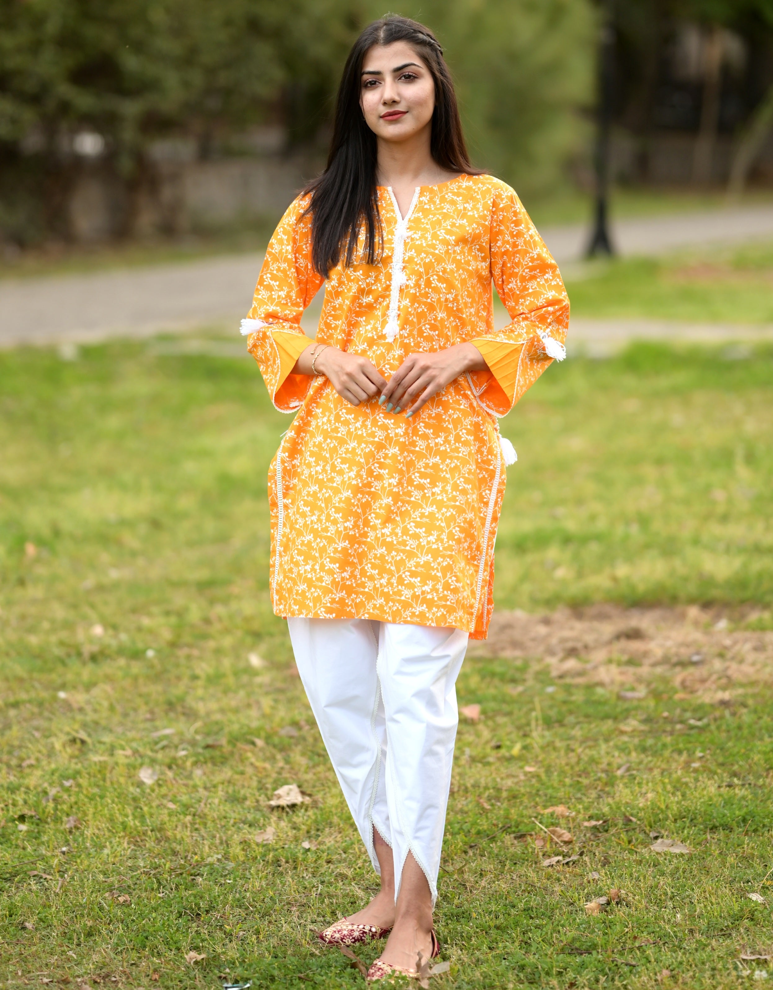 Summery Orange Kurti