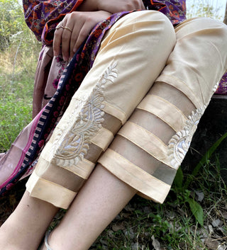 Skin Straight Embroidered Pants